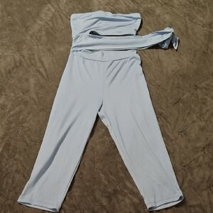 NWT Fashion Nova Sky Blue Jumpsuit